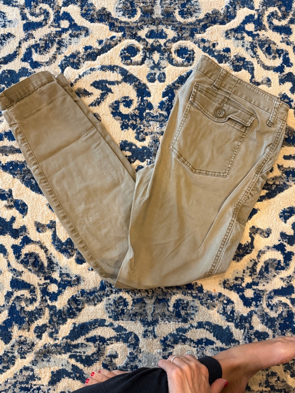CAbi Olive Green Casual Pants